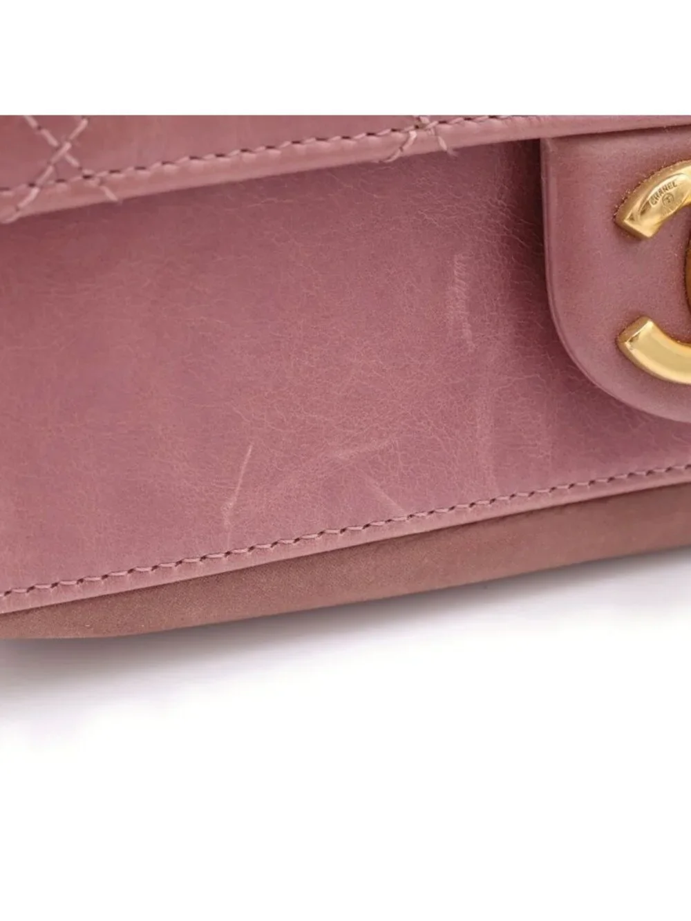 Chanel Quilted Single Flap Calfskin Gold Turnlock 2-Way Chain Shoulder